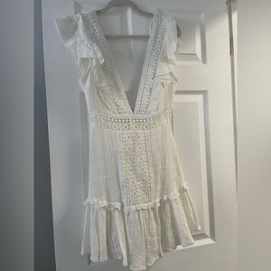 Saints + Secrets Ruby and Jenna White Mini Dress